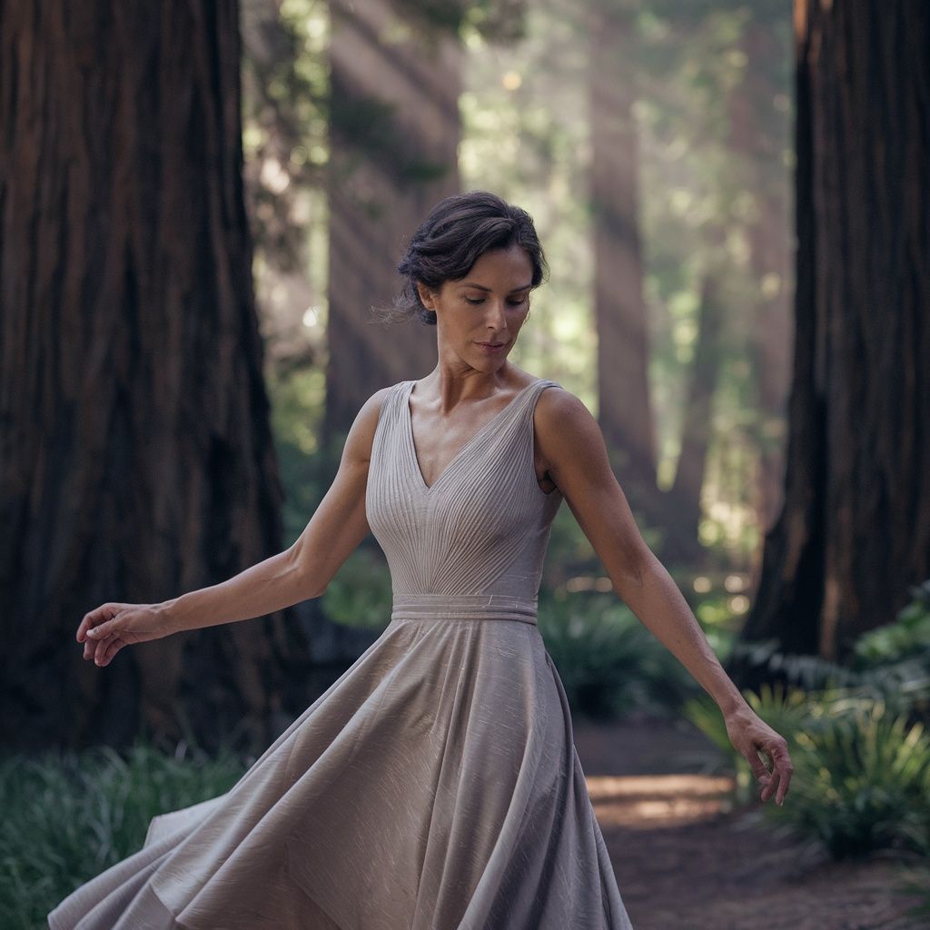 Ritual Dance in a Forest Clearing