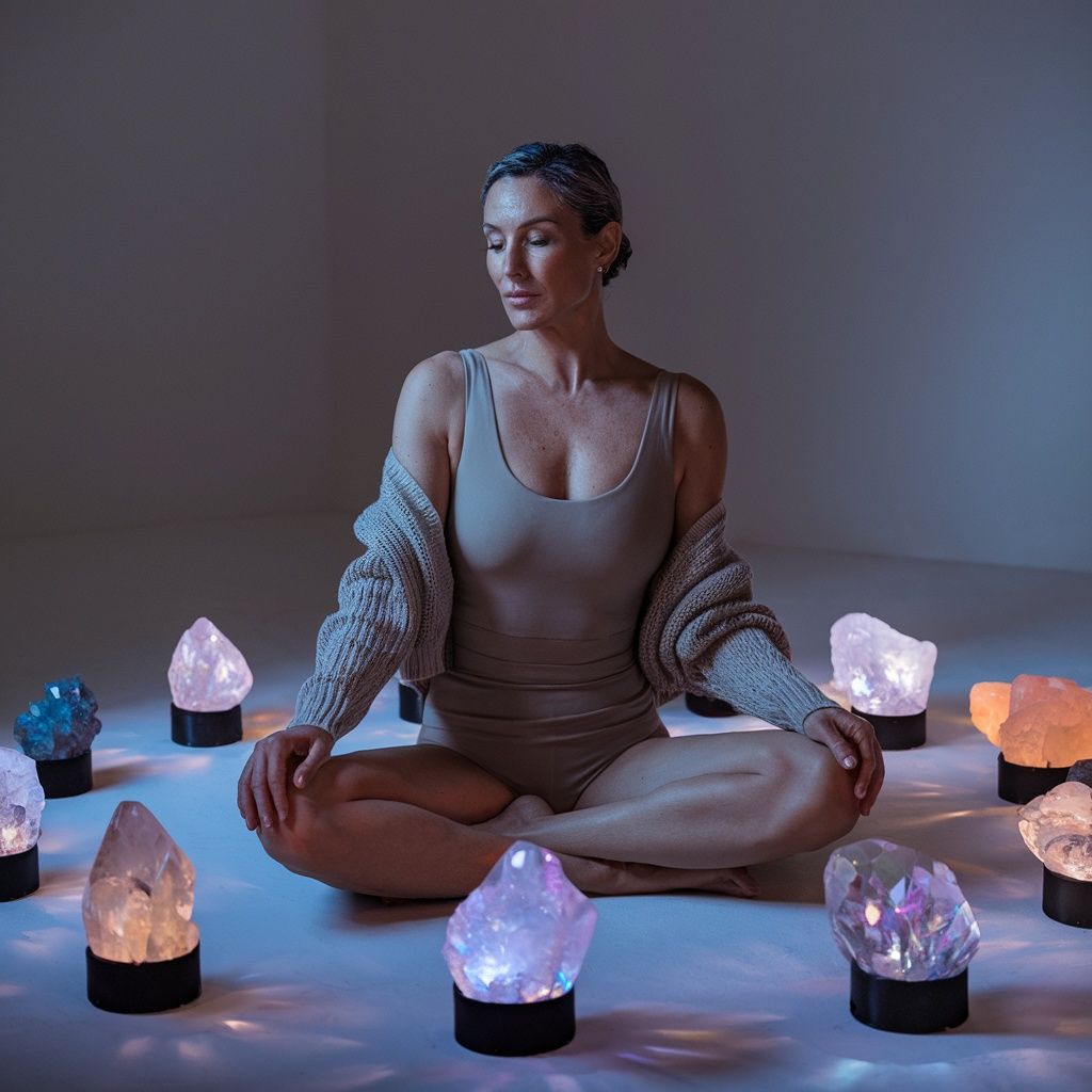 Seated in a Circle of Crystals